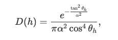 Beckmann distribution